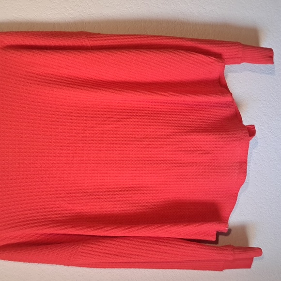 Tommy Hilfiger waffle knit tie-hem buttoned cardigan sweater top - Picture 11 of 11